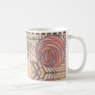 Retro art nouveau Mackintosh style design Coffee Mug