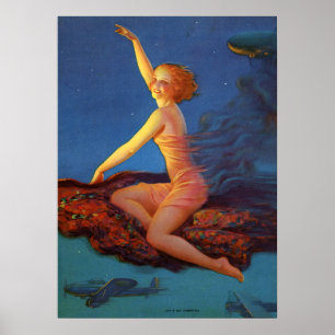 Retro Art Print, "Lets Go America" Eggleston Retro Poster