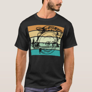 Retro Artisan Men Tool Saw Circular donuts truck b T-Shirt