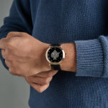 Retro Artistic Poker Ace Of Spades Watch<br><div class="desc">For your cool poker lovers or anyone going for a gothic,  punk or rockabilly look.</div>