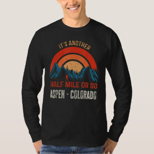Retro Aspen Colorado Co Hiking Mountains T-Shirt
