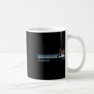 Retro Aspen Ski Resort Colorado Mountains Snowboar Coffee Mug