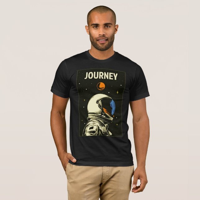 Retro Astronaut Journey T-Shirt – Explore in Style (Front Full)