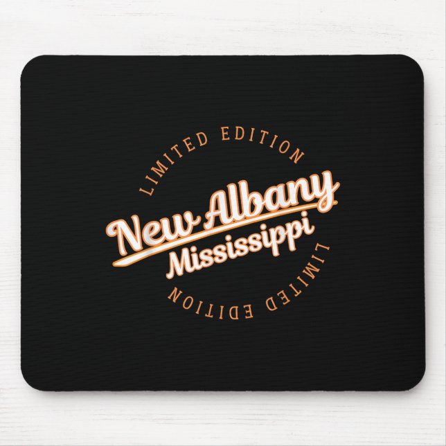 Retro Athletic New Albany Ms Apparel  Mouse Pad (Front)