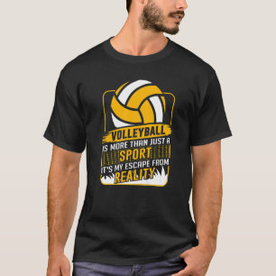 Retro Athletic Volleyball Team Sport Net Spike  14 T-Shirt