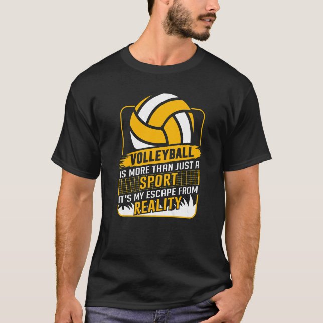 Retro Athletic Volleyball Team Sport Net Spike  14 T-Shirt (Front)