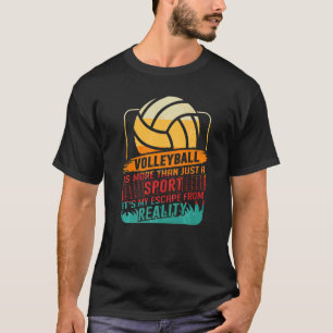 Retro Athletic Volleyball Team Sport Net Spike  55 T-Shirt
