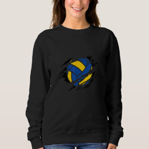Retro Athletic Volleyball Team Sport Net Spike 71 Sweatshirt