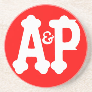 Retro Atlantic & Pacific Grocery Store Coaster