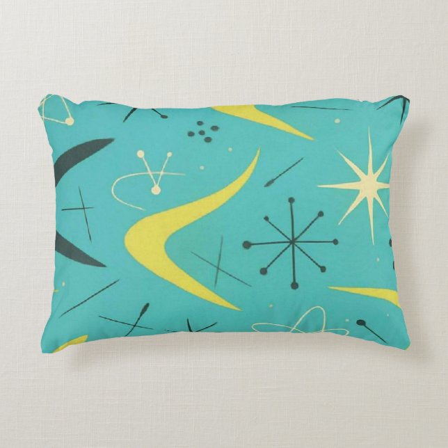 Retro Atomic Abstract Pillow (Front)