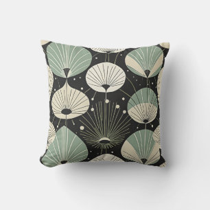 Retro Atomic Age Geometric Modern Pattern Cushion