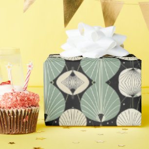 Retro Atomic Age Geometric Modern Pattern Wrapping Paper