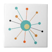 Retro Atomic Era Starburst Mid Century Modern