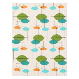 Retro Atomic Mobile Pattern Tablecloth