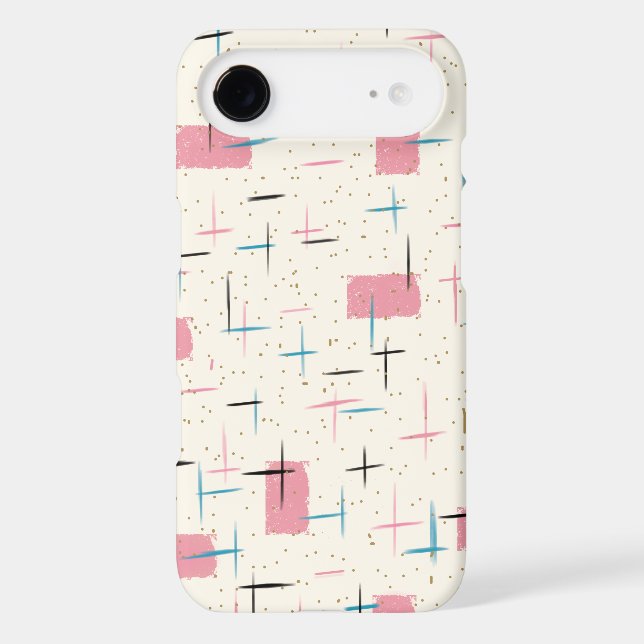 Retro Atomic Pink Pattern iPhone 7 Case (Back)