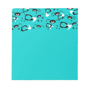 Retro Atomic Spiders Notepad