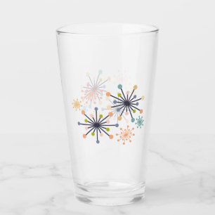 Retro Atomic Starburst Modern Mid Century Glass