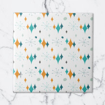 Retro Atomic Starburst Stars Pattern