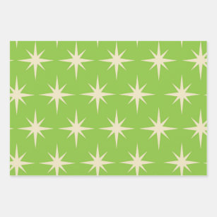 LIME Green & Black Polka Dots Wrapping Paper