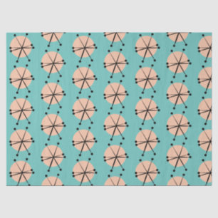 Retro Atomic Stars Pattern Tissue Paper