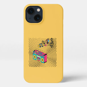 Retro audio boombox. iPhone 13 case