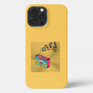 Retro audio boombox. iPhone 13 pro max case