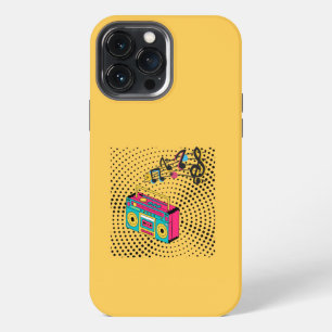 Retro audio boombox. iPhone 13 pro max case