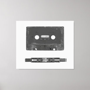 Retro audio cassette  canvas print