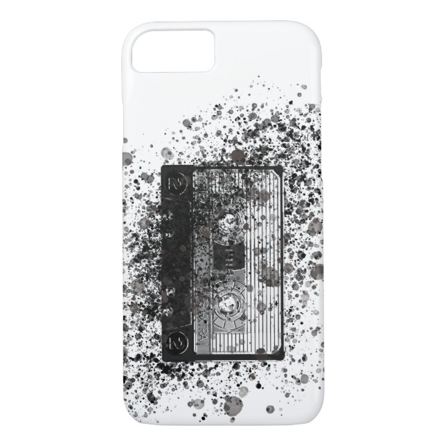 Retro Audio Cassette Case-Mate iPhone Case (Back)