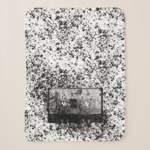 Retro Audio Cassette Sherpa Blanket