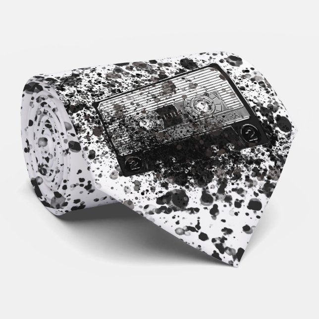 Retro Audio Cassette Tie (Rolled)