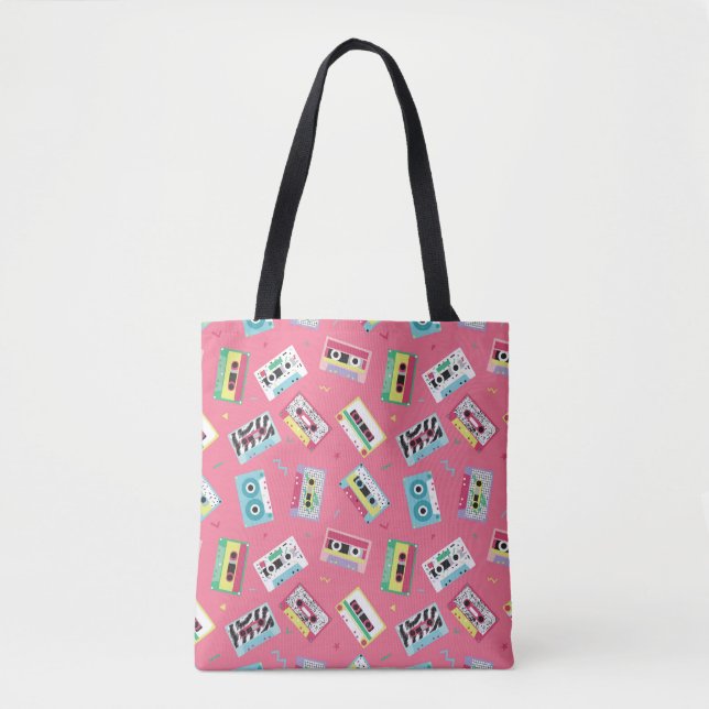 Retro Audio Tapes: 80s Style. Tote Bag (Front)