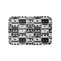 Retro audio tapes, old-fashioned pattern.