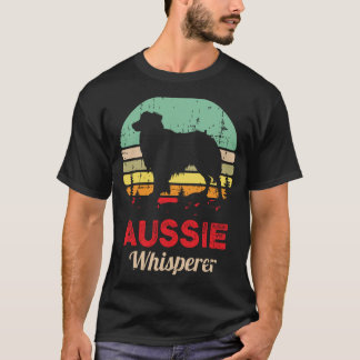Retro Aussie Dog Trainer Australian Shepherd Pet T-Shirt