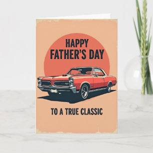Retro Auto Fathers Day Card