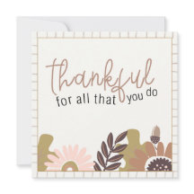 Retro Autumn Fall Floral Farmhouse Thankgiving