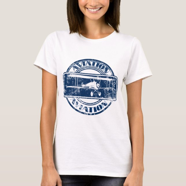 Retro Aviation Art T-Shirt (Front)