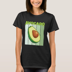 Retro Avocado Lover For Girls Women Vegan Guacamol T-Shirt