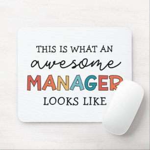 Retro Awesome Manager Funny Mouse Pad