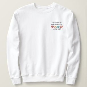 Retro Awesome Manager Funny Sweatshirt