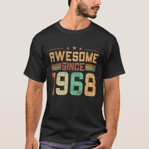 Retro Awesome Since 1968 55th Birthday s 55 Years T-Shirt