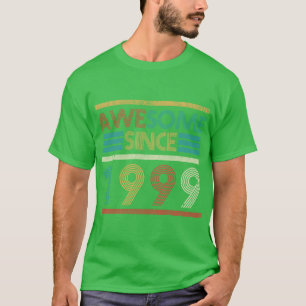 Retro Awesome Since 1999 24th Birthday 24 Years Ol T-Shirt