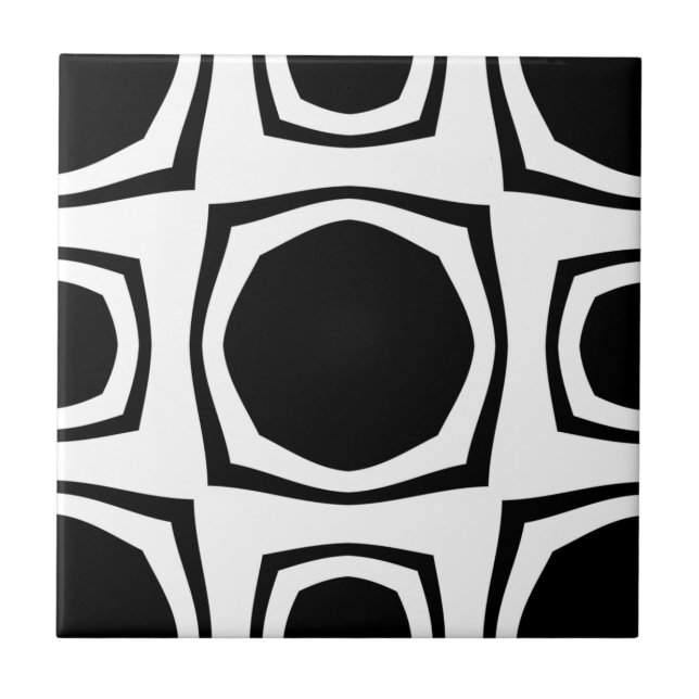 Retro B&W Tile (Front)
