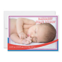 Retro Baby announcement