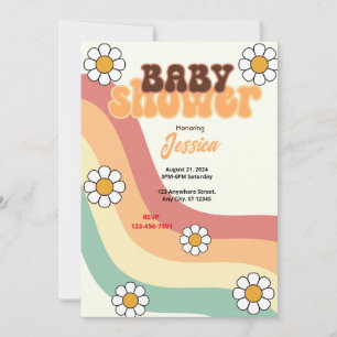 Retro Baby Shower Invitation
