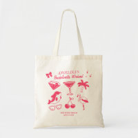 Retro Bachelorette Party Retro Beach Cute Doodle