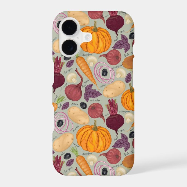Retro background from fresh vegetables (Back)