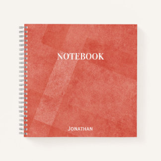 Retro background monogram name notebook