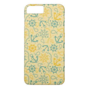 Retro background with anchor, ropes Case-Mate iPhone case