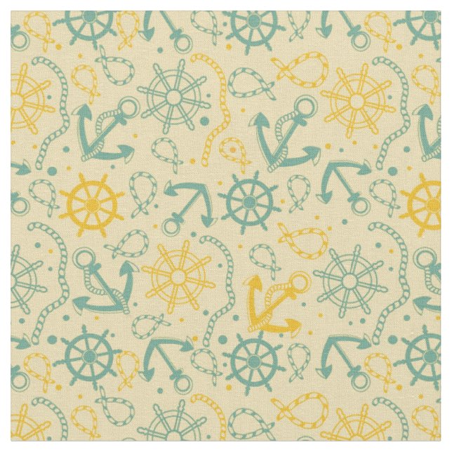 Retro background with anchor, ropes fabric (Close Up)